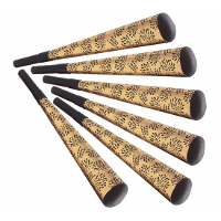 Feesttoeters Happy New Year   6x   goud   25 cm   oud en nieuw   toeters
