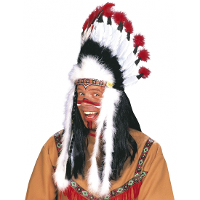 Indianentooi   Sitting Bull   volwassenen   indiaan verkleed tooi