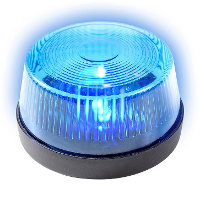 LED zwaailamp   met sirene   blauw   7 cm   politie zwaailicht