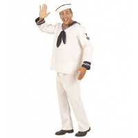 Matrozen/matroos verkleed kostuum   wit   heren   3 delig   Maritiem thema kleding