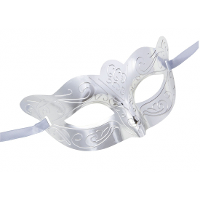 Oogmasker   zilver   Venetiaans masker   verkleedaccessoires gemaskerd bal