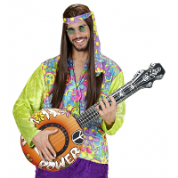 Opblaasbare banjo   Flower Power   100 cm   opblaas instrumenten