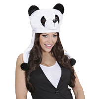 Panda muts   volwassenen   polyester/fleece   59 cm   dierenmuts   verkleedaccessoires