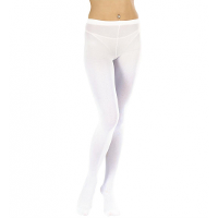 Panty maillot   wit   dames   40 denier   one size   verkleedaccessoires