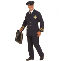 Piloten kostuum   3 dlg   voor heren   Piloot Carnavalskleding   verkleedkleding