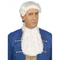 Rechter jabot   wit   kant   kraag   rechter verkleedaccessoires