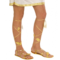 Widmann Romeinse sandalen   goud   verkleden   gladiator/Cleopatra   romeinen