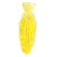 Widmann Sierveren   50x   geel   17 cm   knutselveertjes   DIY/decoratie/hobbymateriaal