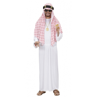 Sjeik verkleed kostuum   Arabier   Saudi   Arabische man   1001 nacht