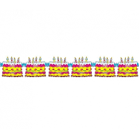 Verjaardag taart feest slinger verjaardag 3 meter