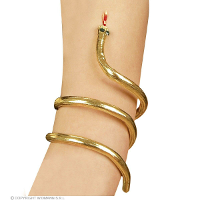 Verkleed armband slang Cleopatra   goud   Egypte thema party   Carnaval accessoires