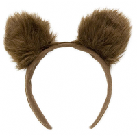 Verkleed Beren oren diadeem   bruin   pluche   carnaval verkleed oren   haarband