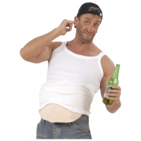 Verkleed bierbuik kussen   beige   kussenconstructie   dikke buik