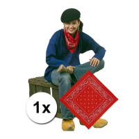 Verkleed rode boeren bandana zakdoek