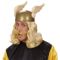 Viking snor   blond   nepsnor   plaksnor   Noorman verkleedsnor   verkleedaccessoires