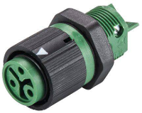 Wieland Electric 46.031.5055.7 Ronde connector Bus, inbouw Totaal aantal polen: 2 + PE Serie (ronde connectoren): RST® MINI 1 stuk(s)
