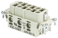 Wieland Electric 72.200.0653.0 Businzetstuk Totaal aantal polen 6 10 stuk(s)