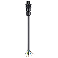 Wieland Electric 96.453.50D4.1 Aansluitkabel Zwart 5 m