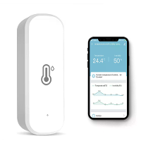 WiFi Temperatuur Vochtigheid Tester Slimme Thuisintegratie Alexa Google Assistant Mobiele App Bediening  10 tot 60℃ 0 99