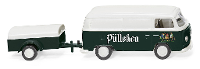 Wiking 0300 05 H0 Bus Volkswagen T2 bestelwagen met aanhanger „Pülleken”