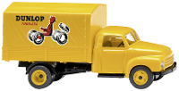 Wiking 035203 H0 Vrachtwagen Opel Vrachtwagen met laadbak en huif (Opel Blitz) Dunlop
