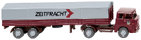 Wiking 051407 H0 Vrachtwagen Henschel Trekker huifopleggercombinatie Zeitfracht