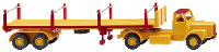 Wiking 051844 H0 Vrachtwagen Scania Ringskabel, signaalgeel/karmijnrood