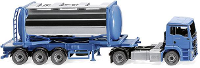 Wiking 053605 H0 Vrachtwagen MAN TGS trekker met tankcontaineroplegger Swap