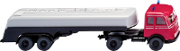 Wiking 080696 H0 Hulpdienstvoertuig Mercedes Benz Pullman tankzadeltrein brandweer