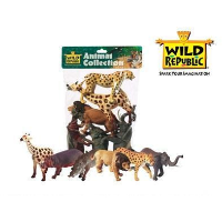 Afrika   6 plastic dieren in polybag