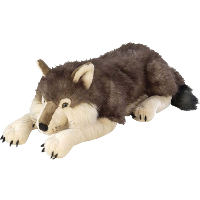 Wild Republic Cuddlekins: Jumbo Wolf Pluche 76cm