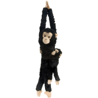Hangaap Chimpansee Met Baby   51 cm   Pluche Knuff
