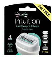 Wilkinson Intuition 2in1 Soap & Shave Sensitive Navulmesjes