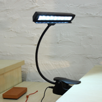 William Clip Music Stand Lamp Computer Lamp Bedside Lamp Black