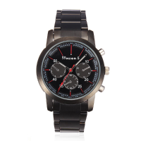 Wilon 1004k2 Black 3 Dial Fashion Stainless Steel Men Wrist Watch