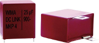 Wima DC LINK DCP4N042006BD4KYSD 1 stuk(s) MKP foliecondensator Radiaal bedraad 2 µF 900 V 10 % 27.5 Mm (l x b x h) 31.5 X 11 x 21 mm