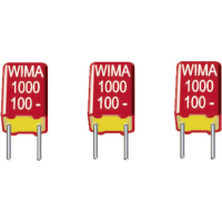 Wima FKS3D011002B00KSSD 1 stuk(s) FKS foliecondensator Radiaal bedraad 1000 pF 100 V/DC 10 % 7.5 Mm (l x b x h) 10 x 3 x 8.5 Mm