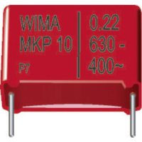 Wima MKP1T021004B00KSSD 1 stuk(s) MKP foliecondensator Radiaal bedraad 0.01 ΜF 1600 V/DC 20 % 15 mm (l x b x h) 18 x 5 x 11 mm Piece