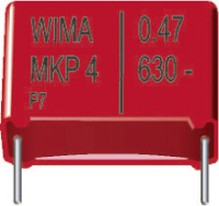 Wima MKP4J031004D00KSSD 1 stuk(s) MKP foliecondensator Radiaal bedraad 0.1 ΜF 630 V/DC 20 % 15 mm (l x b x h) 18 x 7 x 14 mm