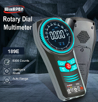 WinAPEX 189E Auto Range Slimme Rotatiemultimeter Hoge Precisie 5999 Tellingen DC/AC Spanning Huidige Weerstand Capacitei