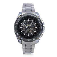 Winner Men Skeleton Stainless Steel Mechanical Watch