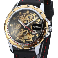 Winner Wrg8027 Automatic Mechanical Watch Luxury Silicone Strap Men Wrist Watch