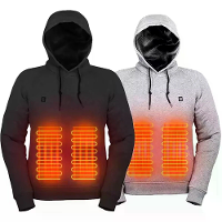 Winter Kaptrui met Elektrische Verwarming Verwarmde Kleding voor Mannen USB Verwarmde Trui Warme Motor Outdoor Kleding M