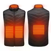 Winter Verwarmde Vest USB Elektrisch Verwarmde Jas 4/15 Verwarmingszones Aanpasbare Temperatuur Winter Warme Vesten