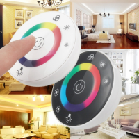 Wireless Dimmer Touch Panel Controller Rf Remote For Rgb Led Strip Light Dc12 24v