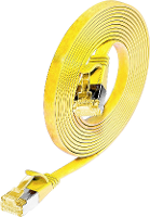 Wirewin 9120042366825 RJ45 Netwerkkabel, patchkabel CAT 6A U/FTP 0.50 M Geel 1 stuk(s)