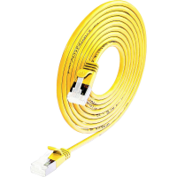Wirewin 9120042366931 RJ45 Netwerkkabel, patchkabel CAT 6A S/STP 1.00 M Geel 1 stuk(s)