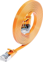 Wirewin 9120064012052 RJ45 Netwerkkabel, patchkabel CAT 6A U/FTP 0.25 M Oranje 1 stuk(s)
