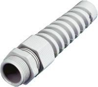 Wiska 10060617 Wartel Met trekontlasting, Met knikbescherming PG11 Polyamide Lichtgrijs 1 stuk(s)