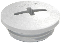 Wiska 10062496 EVS 50 Blindstop Slagvast M50 Kunststof Grijs wit (RAL 7035) 50 stuk(s)